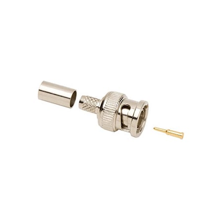 Allen Tel 75 Ohm BNC Male 3 Piece Crimp-Style Coaxial Connector, RG-59 / RG-62 GBNC-108B-75
